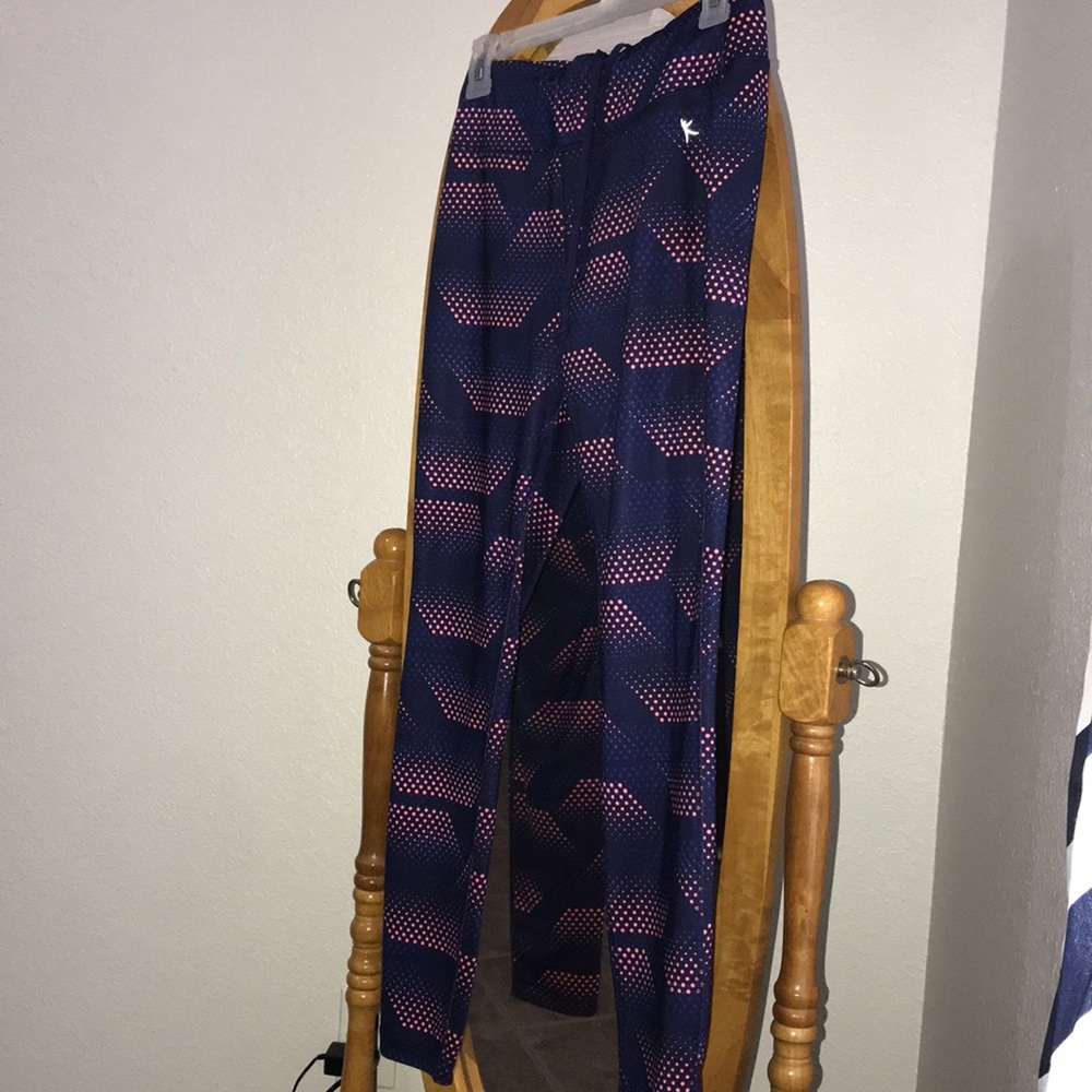 Blue and pink leggings dry fit